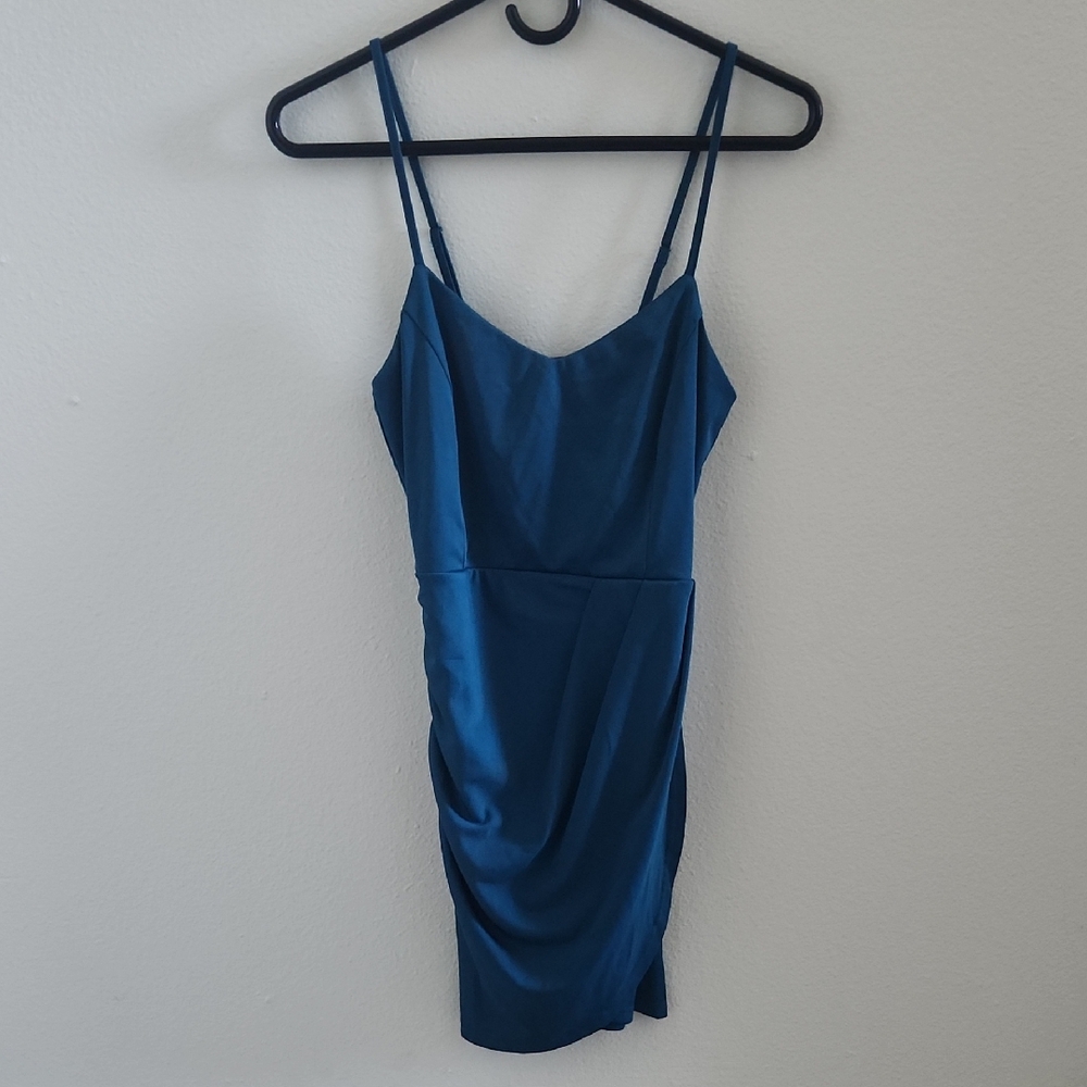 Sheshow Blue Spaghetti Strap Dress
